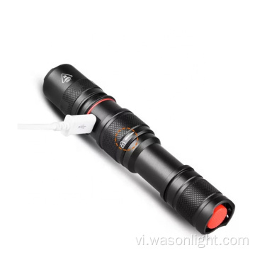 Tùy chỉnh chất lượng cao Aluminum Alloy Long Range Torch Light Light Refargy Tactical Torch